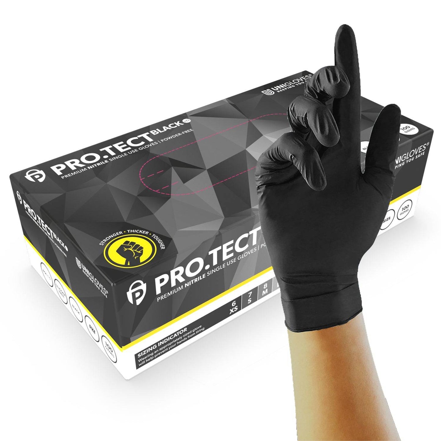 PRO.TECT Black HD Heavy Duty Nitril-Handschuhe