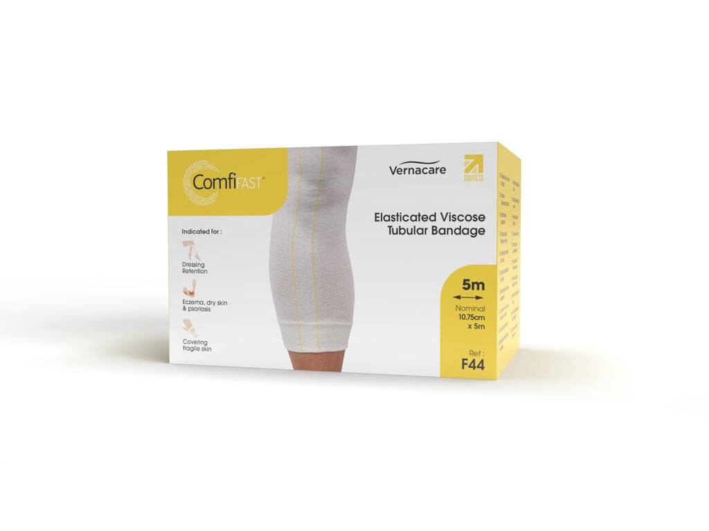 ComfiFast Einweg-Stretch-Schlauchverband, gelb, 10,75 cm x 5 m