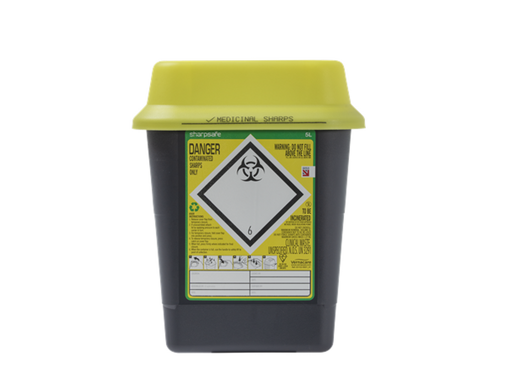 5 Liter Gelber Abfallbehälter Gelber Sharpsafe