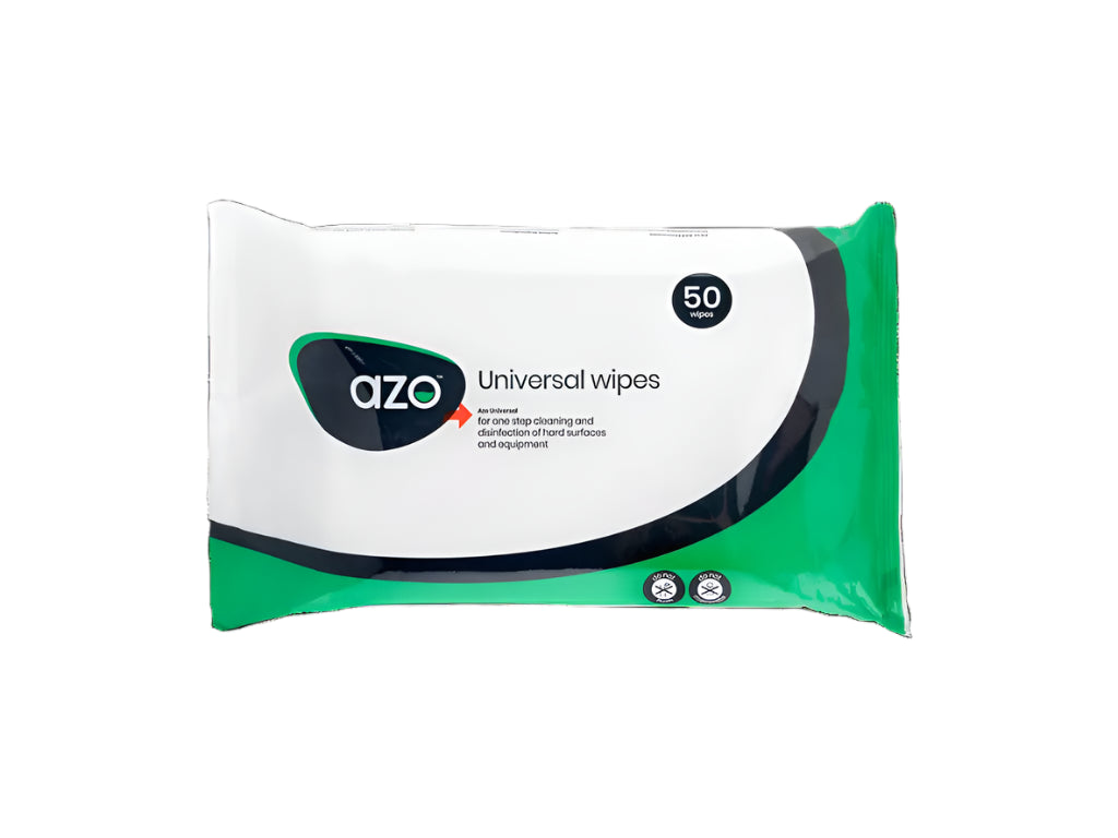 Azo Universelle Reinigungs- und Desinfektionstücher Packung mit 50