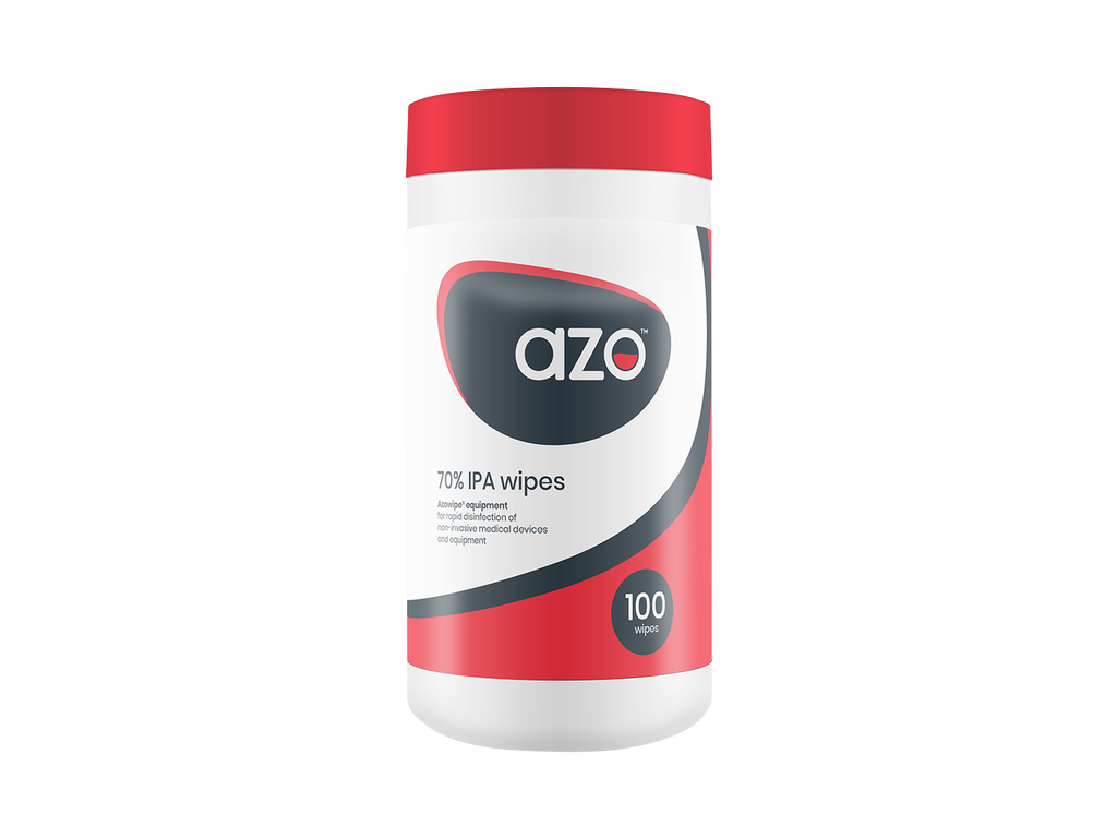 Azo 70 % IPA Desinfektionstücher CE 100 Tücher