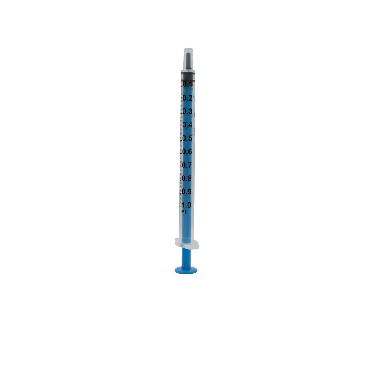 1ml Acuject Low Dead Space Spritzen Blau