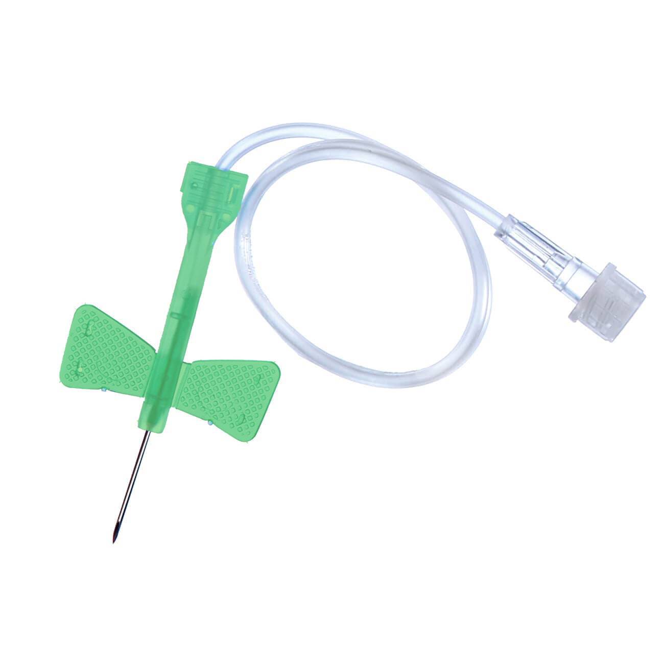 21g 19mm grüne Sicherheits-Flügel-Infusionsset mit 30cm Schlauch