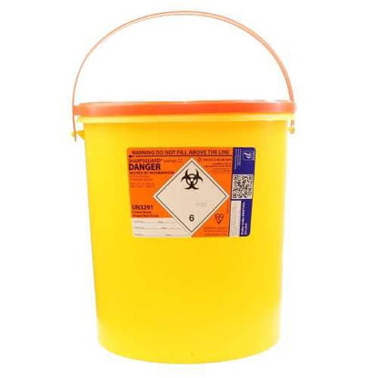22-Liter-Sharpguard-Behälter für scharfe Gegenstände in Orange