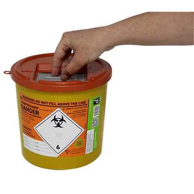 2,5 Liter Sharpsguard Eco Orange Sharpsguard Abfalleimer