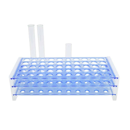 50-Slot-Reagenzglasgestell aus Kunststoff, 7 x 21,5 x 10,5 cm