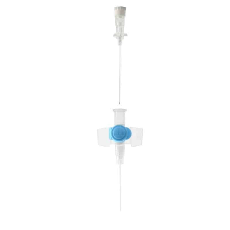 22G Blaue 1 Zoll Terumo Versatus Infusionskanüle mit Flügel und Port