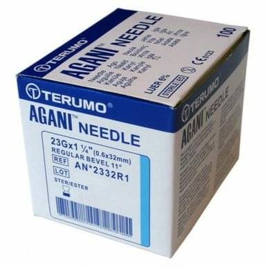 23 g blaue 1,25 Zoll Terumo Agani Nadeln