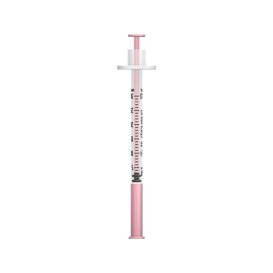 0,3 ml 0,3 Zoll 32g Pink Unisharp Spritze und Nadel u100