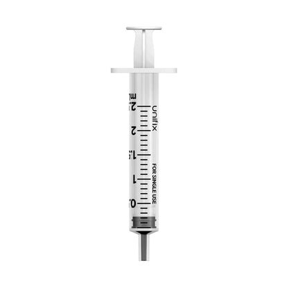 5 x Spritze 2 ml mit Stumpfkanüle + Stopfen Opaker zum Befüllen 5 x Spritze 2 ml mit Stumpfkanüle + Stopfen Opaker zum Befüllen