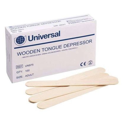 Zungenspatel aus Holz, 15,2 cm, Box mit 100 Stück, universell