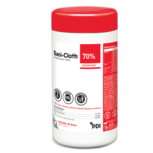 Sani-Cloth 70 % Tube mit 125 Tüchern