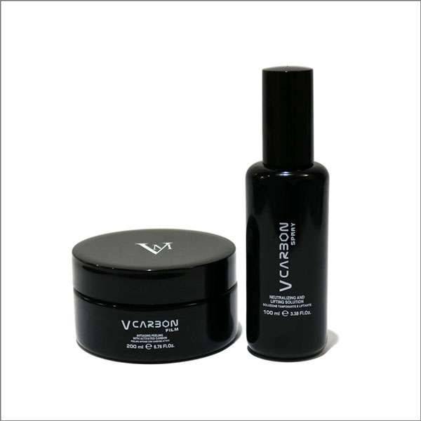 V-Carbon Peel System with Activated Carbon 200ml + 100ml Promoitalia - UKMEDI