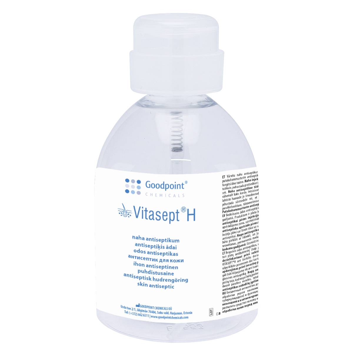 Vitasept H Hautantiseptikum, Push-Down-Flasche, 500 ml